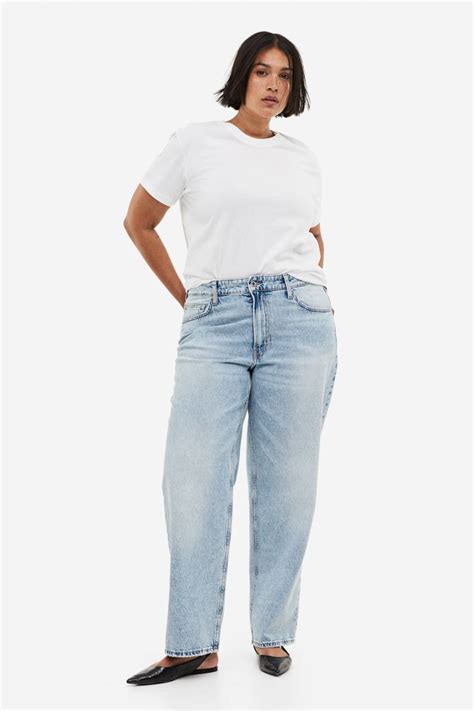 h&m baggy low waist jeans|h&m official website.